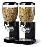 Dispenser Dispensador Cereales Doble Plastico Color Negro