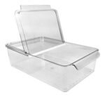 Organizador Apilable Para Heladera Acrilico Tapa Doble - Transparente