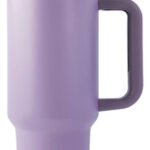 Vaso Térmico Acero Con Sorbete Y Manija Otten 1 Lt - Lila