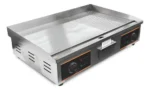 Plancha Combinada Acero Profesional Eléctrica Teg-822 Otten Plateado - Imagen 6