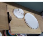 Tabla Corte De Bambu Con Asa Calidad Premium 40 Cm - Imagen 5