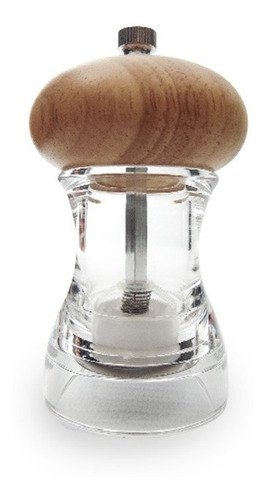 D_621046-MLA49423043666_032022-O Molinillo Pimentero De Acrílico Con Tapa De Madera 12,5 Cm - Imagen 1