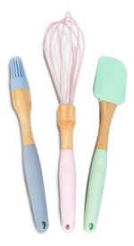 Set X 3 Reposteria Pincel/Espatula/Silicona Calidad Premium