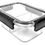 Taper Contenedor Hermetico Vianda Con Divisiones 15 Cm Color Blanco/negro
