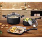 Cacerola Antiadherente C/ Tapa Panelux Maximum 3 Lts Negro - Imagen 3