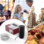 Decantador Aireador De Vino Eléctrico Recargable Usb Otten Negro - Imagen 7
