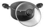 Cacerola Antiadherente C/ Tapa Panelux Maximum 3 Lts Negro - Imagen 2