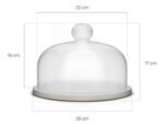 Campana Repostera Firenze De Vidrio Con Base Transparente - Imagen 4