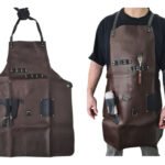 Delantal De Cocina Parrillero Gastronómico Premium Otten - Marrón Oscuro - Premium