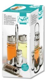 Set X 4 Aceitero Vinagrero Condimentero Vidrio Con Base Color Transparente - Imagen 4