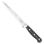 Cuchillo Rebanador Forjado Profesional Acero Otten 20 Cm Negro