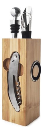 Set X 7 Piezas Accesorios Para Vino C/ Taco Madera Otten - Imagen 2