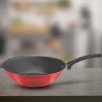 Wok Antiadherente Panelux 2.3 Litros 24 Cm Rojo - Imagen 2