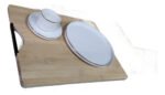 Tabla Corte De Bambu Con Asa Calidad Premium 40 Cm - Imagen 3