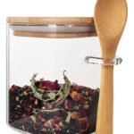 Frasco Hermético Cuadrado Tapa Cuchara Bambú Otten 900 Ml