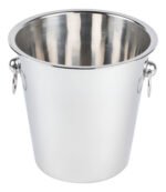 Frapera Balde Hielo Hielera Champagne Acero Inox Premium Color Plateado