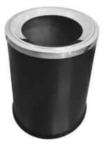 Cestos Tacho Basura Acero Inoxidable Otten Negro 10 Lts Negro - Imagen 3