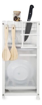 Rack Secaplato Organizador De Cocina Con 2 Puerta Otten Blanco - Imagen 4