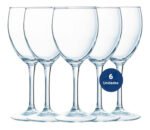 Juego Set X 6 Copa Templada Vino Agua Arcoroc Princesa 230ml Transparente - Imagen 2