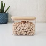 Frasco Acrílico Hermético Tapa Bambú Otten 600 Ml - Marrón Claro - Imagen 2