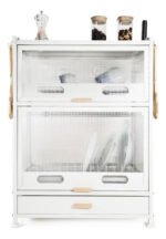 Rack Secaplato Organizador Cocina Con Cajón Y 2 Puerta Otten Blanco - Imagen 2