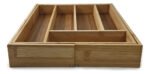 CUBIERTERO EXTENSIBLE MADERA BAMBU 7 COMPARTIMIENTO OTTEN - Imagen 4