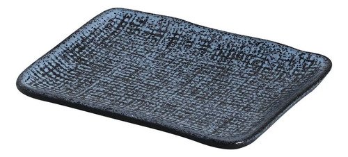 D_688463-MLA85626689908_062025-O Set X 4 Fuente Rectangular Stoneware Porto Juta 18 X 14 Cm Azul Marino - Imagen 1