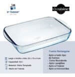 Fuente Asadera Rectangular Ovenware O'cuisine Vidrio T. 0.8l - Imagen 6