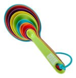 Juego Set X 12 Piezas Cucharas Y Tazas Medidoras Plastico Color