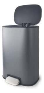 Cesto Tacho Basura Residuos Hogar Cierre Suave Otten 12 Lts - Negro Titano - Imagen 3