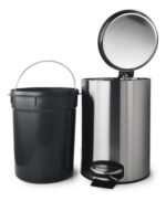 Cesto Tacho De Basura Acero Inoxidable A Pedal Otten 20 Lts Plateado - Imagen 7