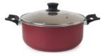 Cacerola Aluminio Antiadherente Panelux Magnific 24 Cm Cereza