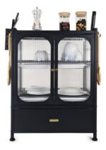 Rack Secaplato Organizador Cocina 2 Puerta Y Cajon Otten Negro - Imagen 3