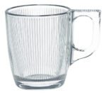 X 6 Taza Café Vidrio Templado Luminarc Stripy 90 Ml Trasparente Stripy - Imagen 2