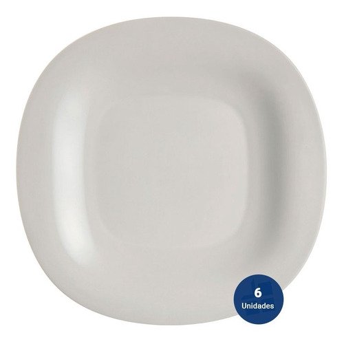 D_701315-MLA45585092246_042021-O Juego Set 6 Plato Playo Vidrio Templado Luminarc Carine 27cm - Imagen 1
