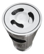 Cestos Tacho Basura C/ Cenicero Acero Inox Otten 27 Lts - Imagen 2