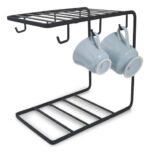 Escurridor Organizador De Tazas Metálico Otten Negro
