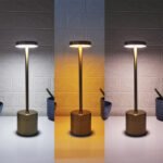 Lámpara Velador Led Encendido Táctil Usb Recargable Otten - Dorado - Imagen 2