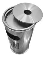 Cestos Tacho Basura C/ Cenicero Acero Inox Otten 40 Lts - Imagen 2