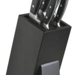 Set X 5 Cuchillos Acero Profesional Forjado C/ Taco Otten Negro
