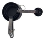 Juego Set X 8 Piezas Cucharas Y Tazas Medidoras Plastico Color Negro - Imagen 3