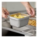 Gastronorm Bandeja Gn Acero Inoxidable 1/6 100mm Premium Plateado - Imagen 4