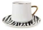 SET X 6 TAZA DE CAFE CON PLATO CERAMICA 110 ML OTTEN - Imagen 2