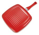 Bifera Acanalada Ceramica Calidad Premium Mika 28cm Rojo/Blanco - Imagen 4