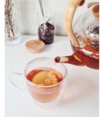 Tetera Vidrio Con Infusor Y Mango Bambú Otten 1,2 Lts Marrón - Imagen 6
