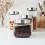 Frasco Hermético Cuadrado Vidrio Otten 850 Ml - Plateado - Imagen 9