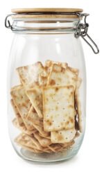 Frasco Vidrio Cierre Hermético Tapa Bambú Otten 1,5 Lts - Marrón Claro