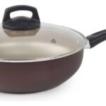 Olla Wok Antiadherente C/ Tapa Panelux Premium 24 Cm Marrón