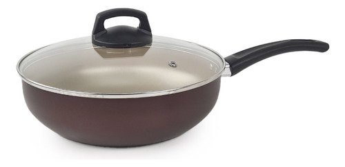 D_725008-MLA80064656655_102024-O Olla Wok Antiadherente C/ Tapa Panelux Premium 24 Cm Marrón - Imagen 1