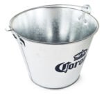 Hielera Frapera Balde Metálico Para Cerveza Con Destapador - Plateado - Balde - Imagen 2